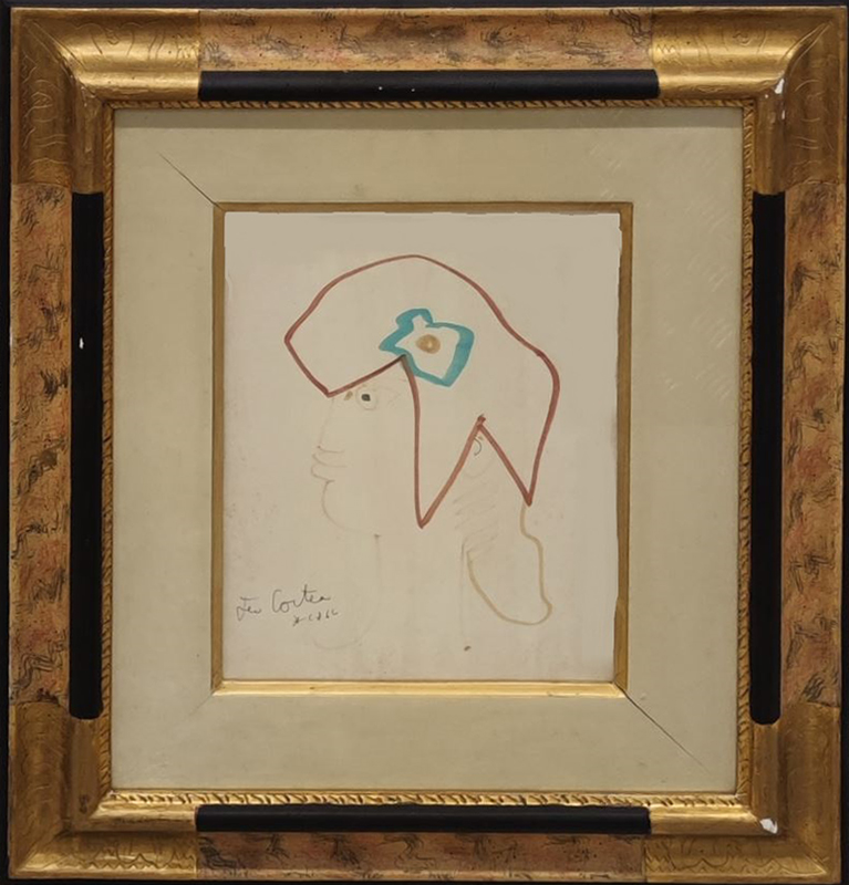 Cocteau Jean, Marianne, felt on paper 27x20 cm
